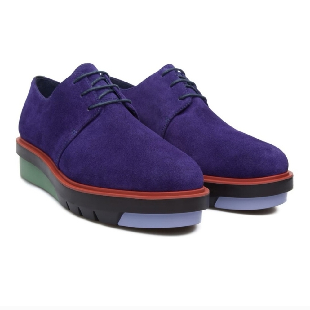 Camper Marta Purple Suede Oxfords - 37